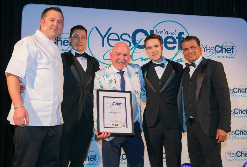 The Fahrenheit team holding their certificate at the 2026 Yes Chef Awards